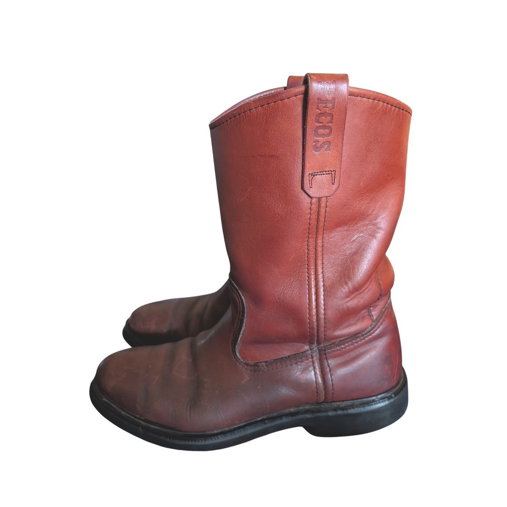Red Wing Pecos 291 Mens Leather Pull On Work Boots Brown 11 A Narrow